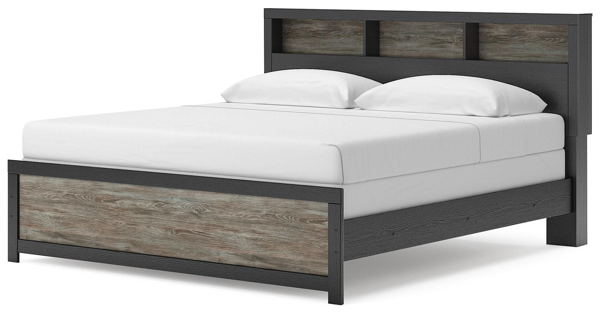 Broachmyn King Bookcase Panel Bed