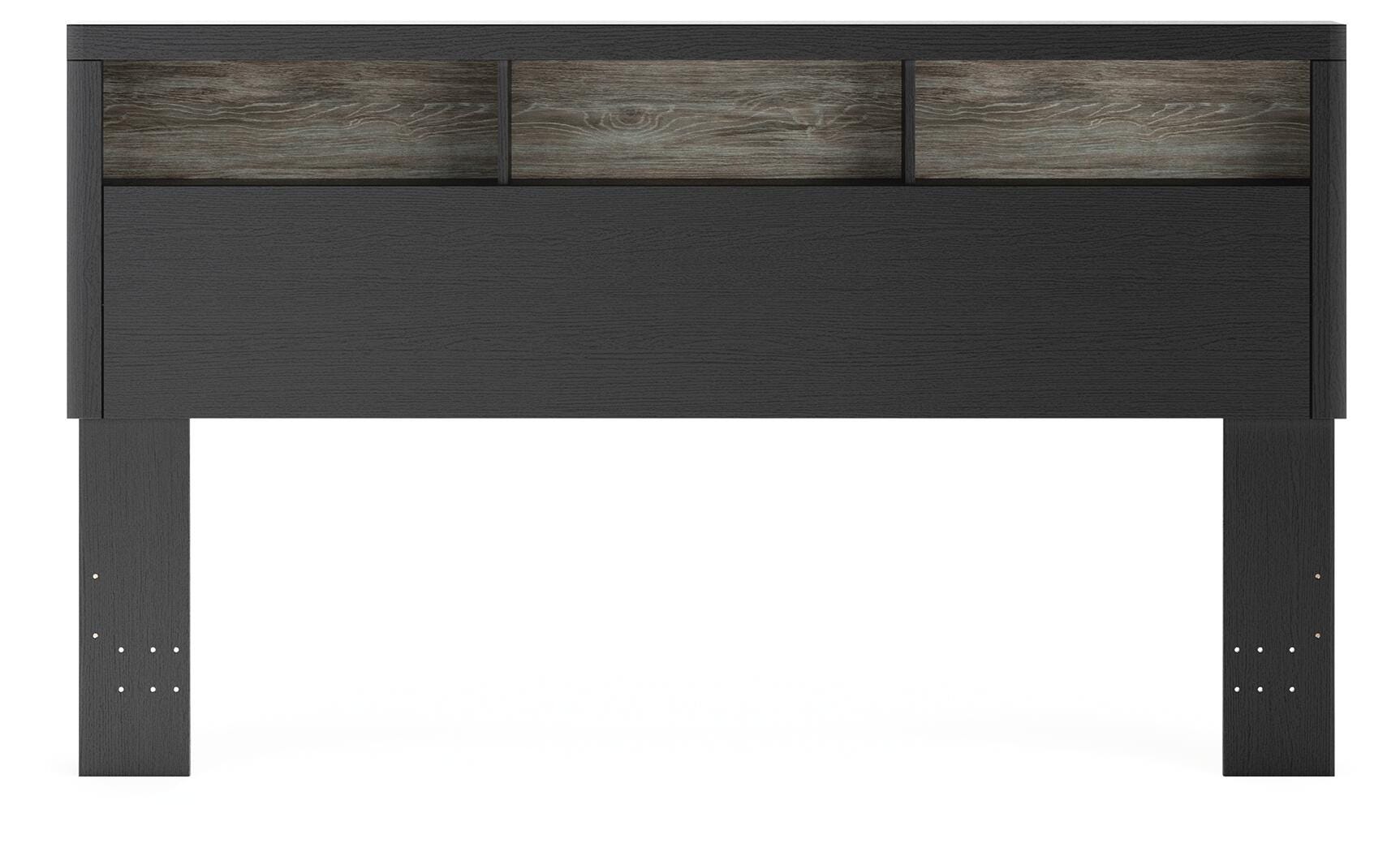 Broachmyn Lighted King Bookcase Headboard