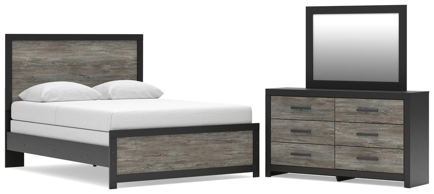 Broachmyn Queen Panel Bed, Dresser and Mirror