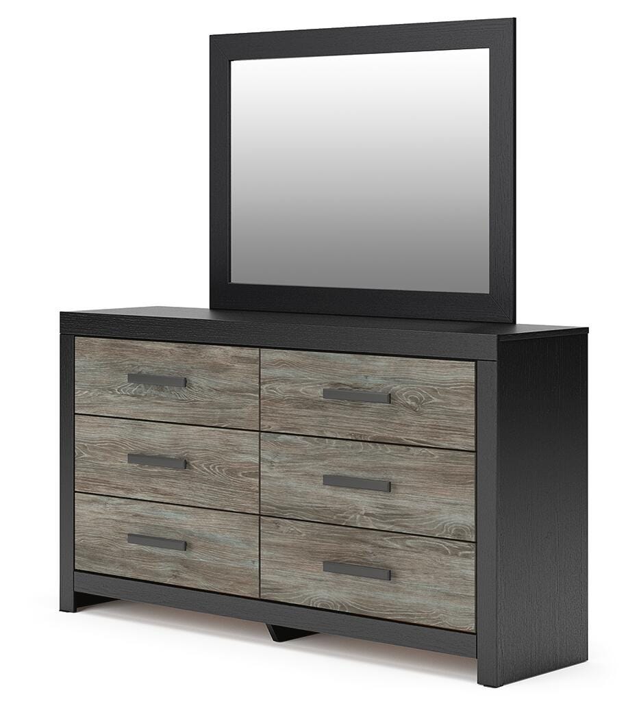 Broachmyn Queen Panel Bed, Dresser and Mirror