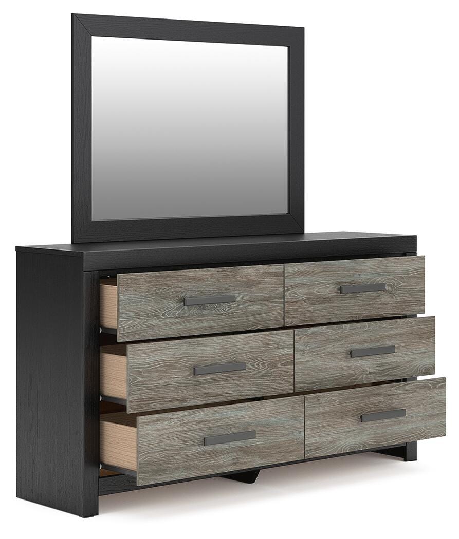 Broachmyn Queen Panel Bed, Dresser and Mirror