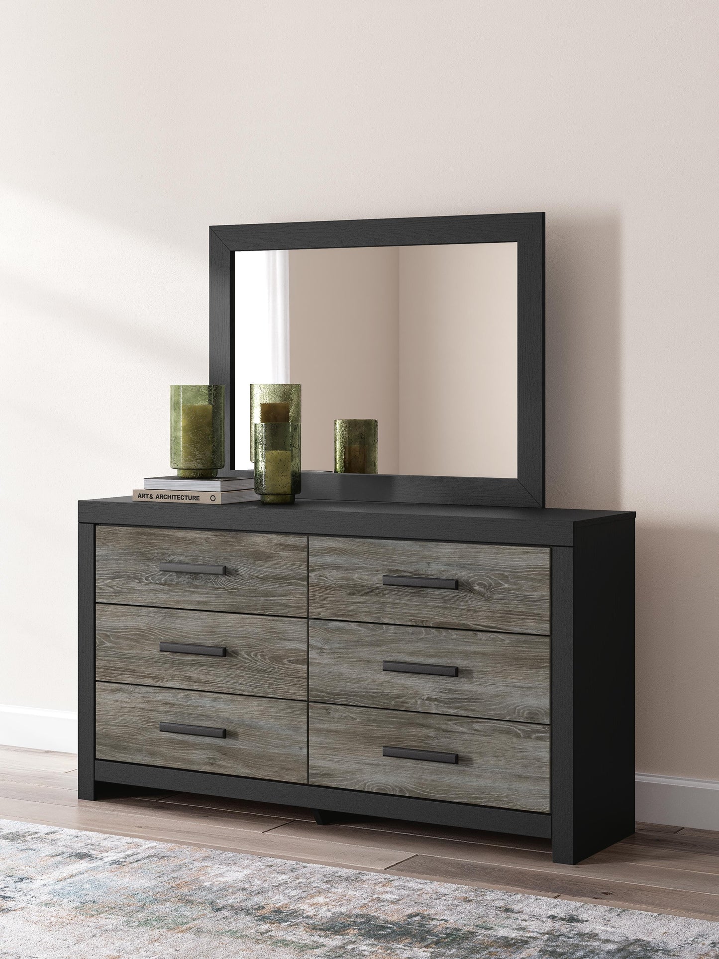 Broachmyn Queen Panel Bed, Dresser and Mirror