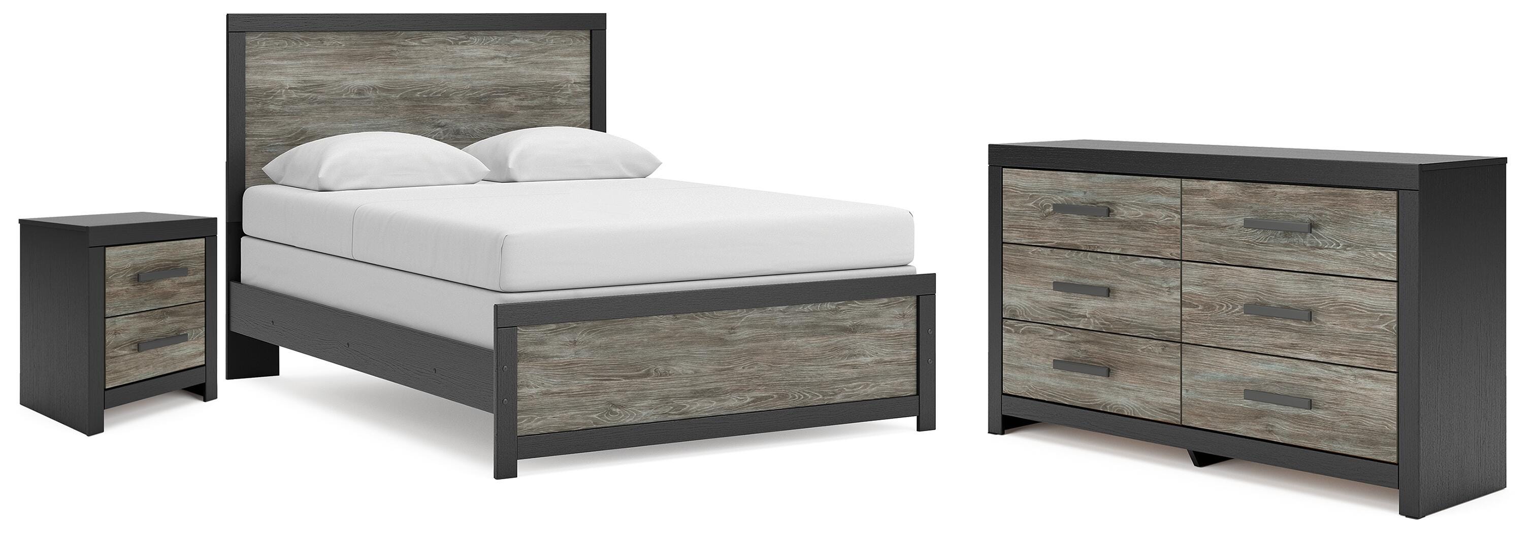 Broachmyn Queen Panel Bed, Dresser and Nightstand (1118) Signature Design by Ashley® Bedroom