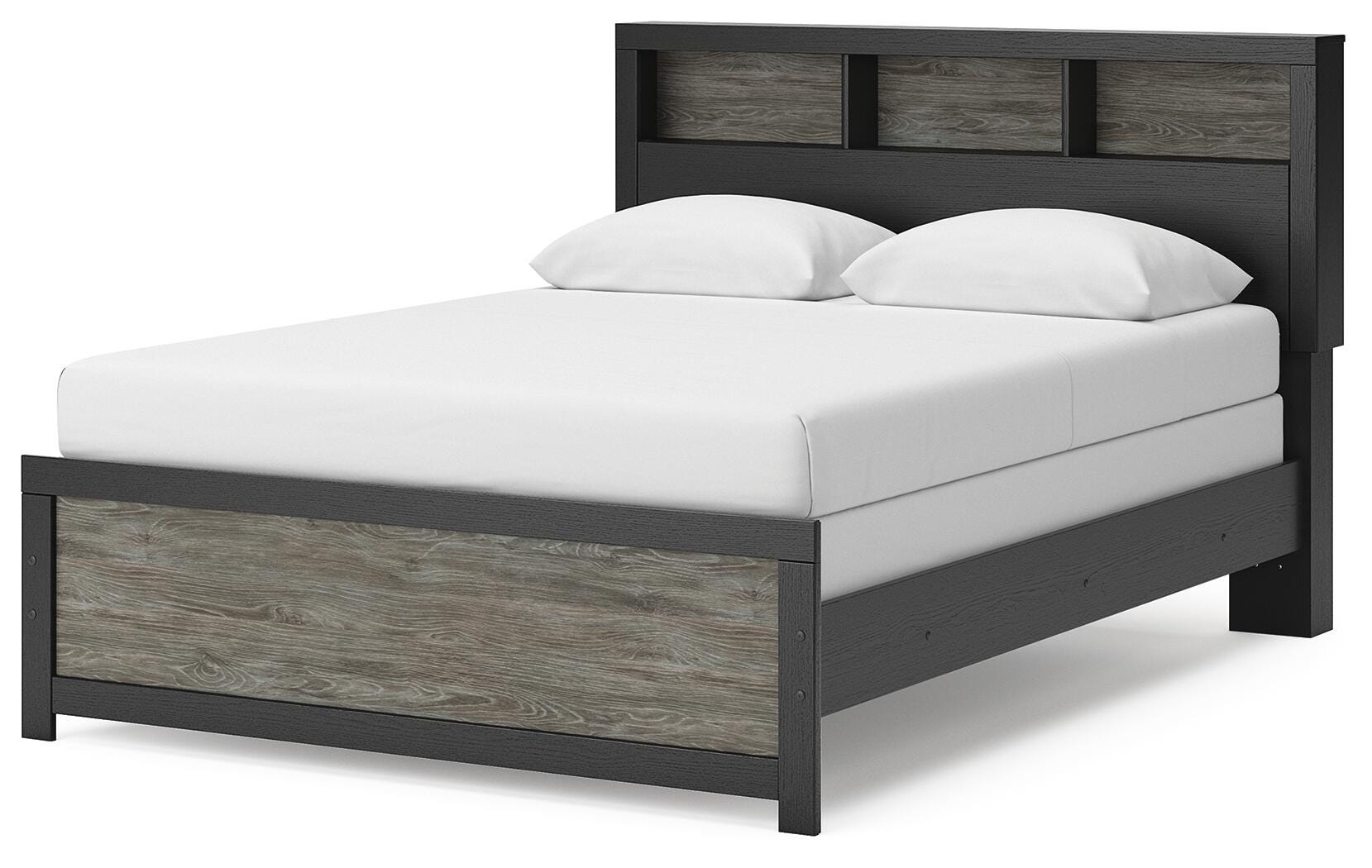Broachmyn Queen Bookcase Bed, Dresser and Mirror — Unlit Signature Design by Ashley® Bedroom