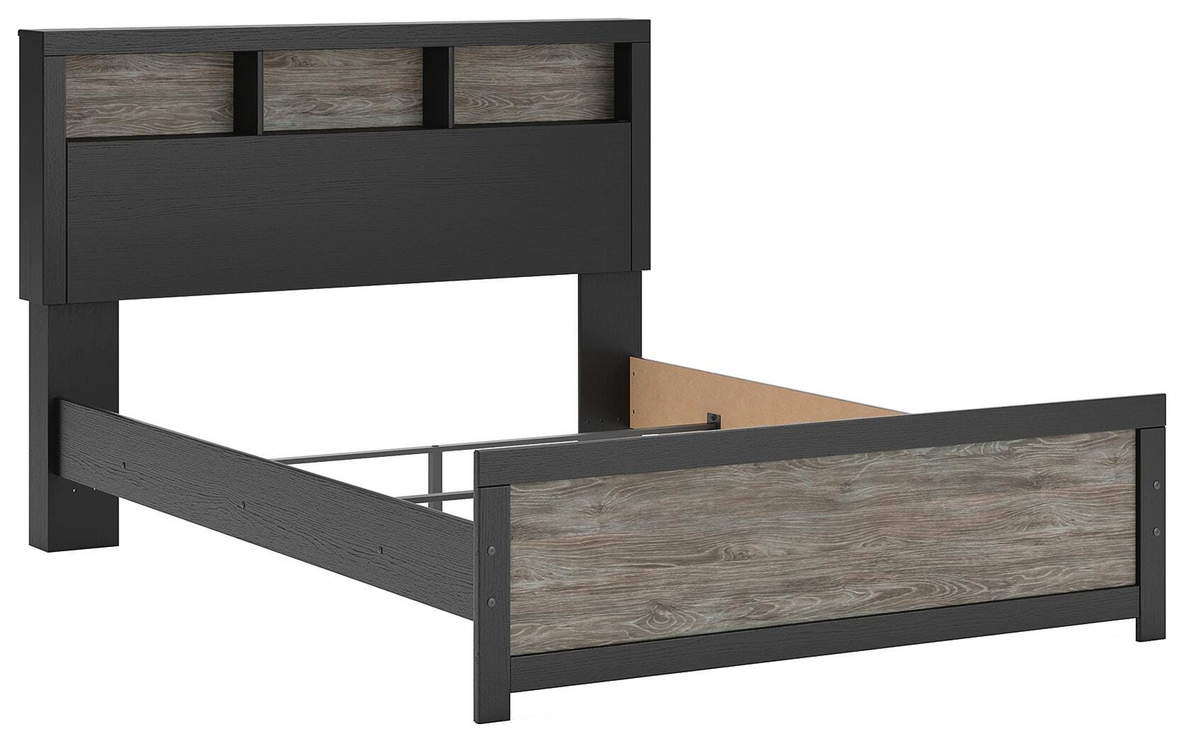 Broachmyn Queen Bookcase Bed, Dresser and Mirror — Unlit Signature Design by Ashley® Bedroom