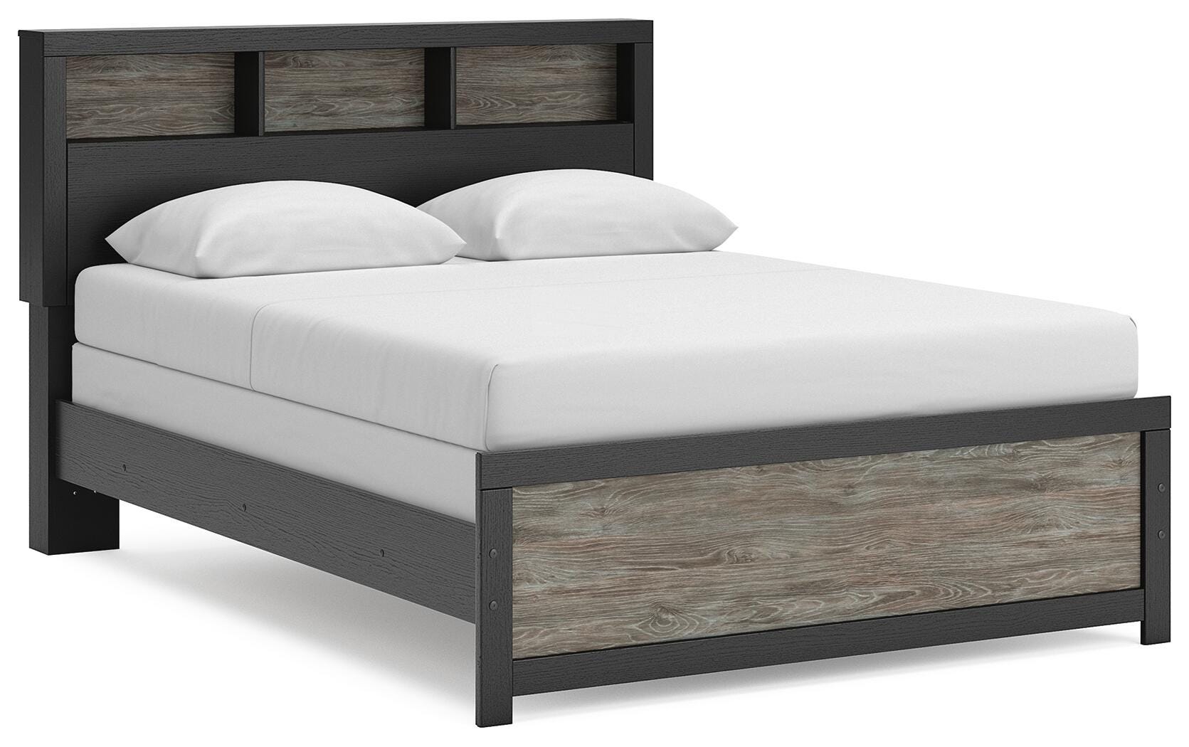 Broachmyn Queen Bookcase Bed, Dresser and Mirror — Unlit Signature Design by Ashley® Bedroom