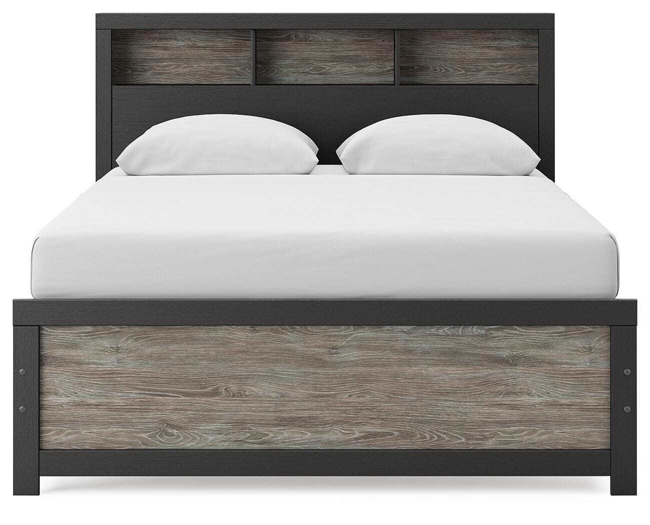 Broachmyn Queen Bookcase Bed, Dresser and Mirror — Unlit Signature Design by Ashley® Bedroom