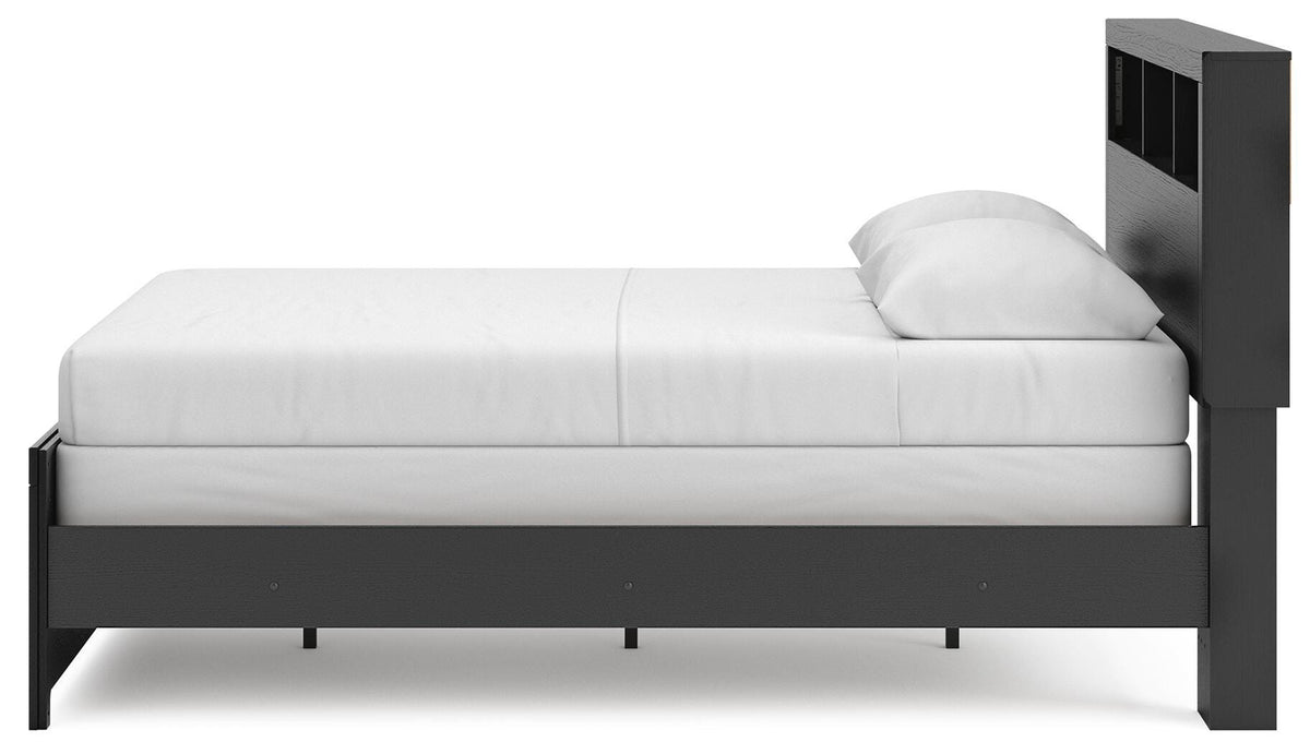 Broachmyn Queen Bookcase Bed, Dresser and Mirror — Unlit Signature Design by Ashley® Bedroom