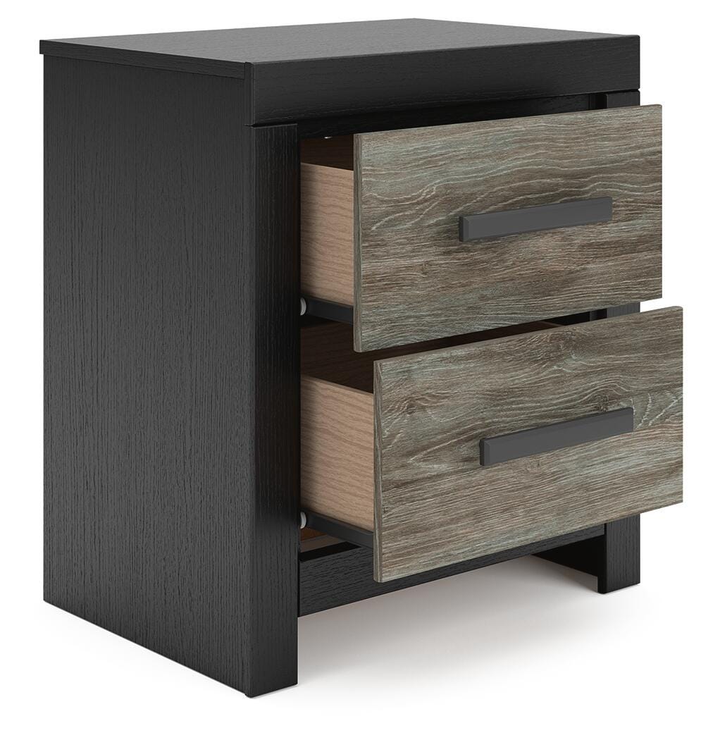 Broachmyn Queen Bookcase Panel Bed, Dresser, Mirror and Nightstand