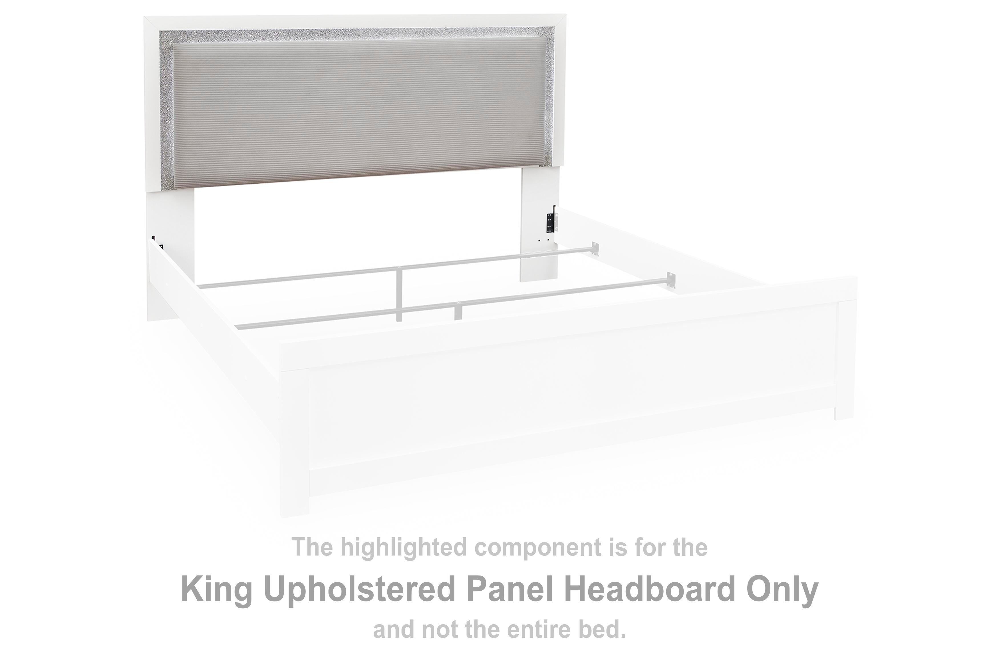 Maeling King Upholstered Panel Headboard