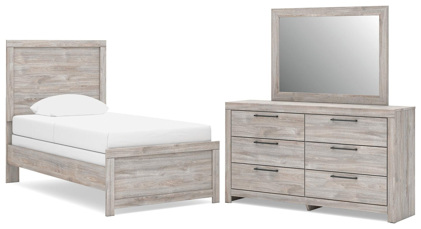 Broachmyn Twin Panel Bed, Dresser and Mirror (1120 Program) Signature Design by Ashley® Bedroom