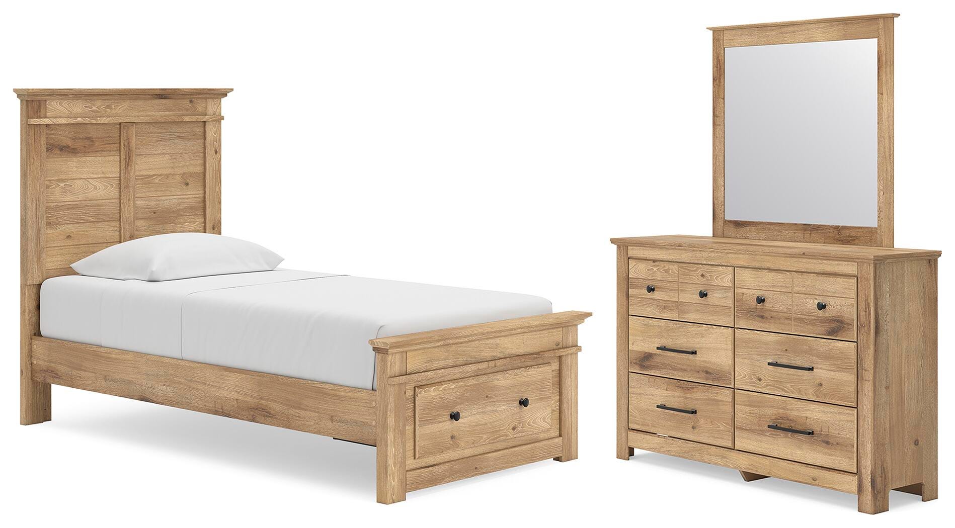 Makidern Twin Panel Storage Bed, Dresser and Mirror Signature Design by Ashley® Bedroom