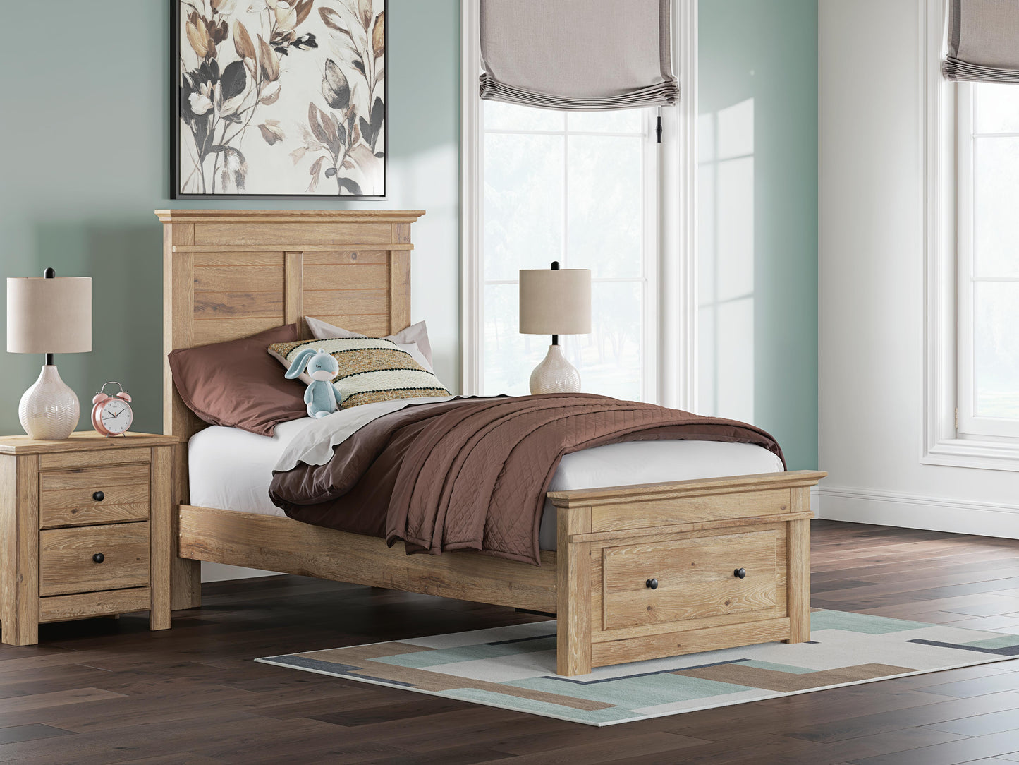 Makidern Twin Panel Storage Bed, Dresser and Mirror Signature Design by Ashley® Bedroom