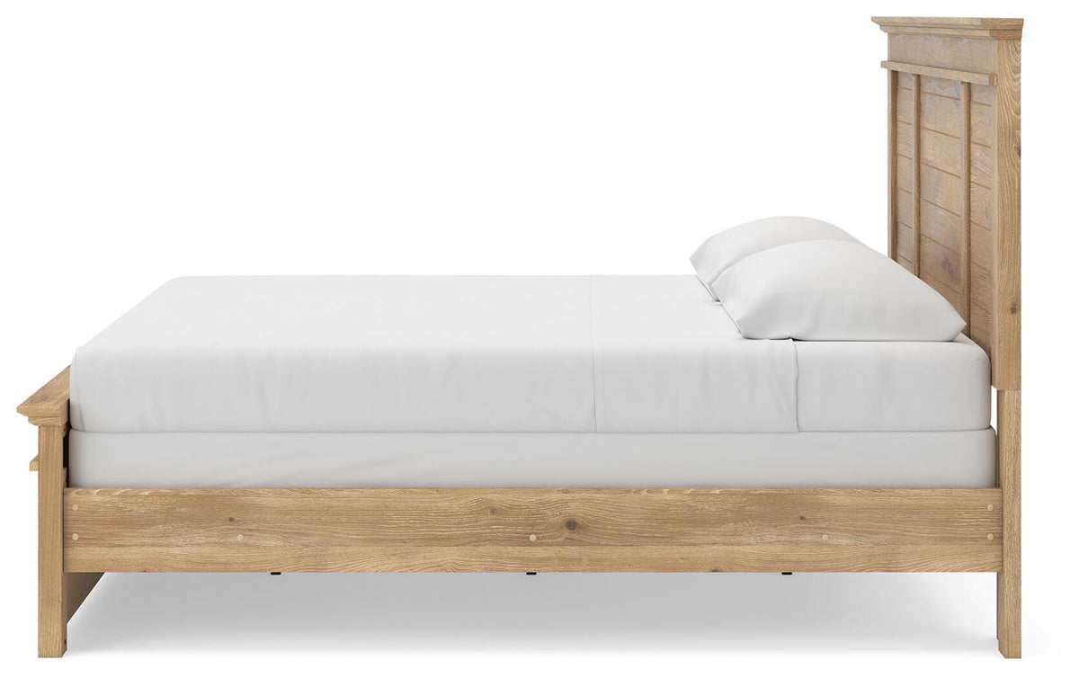 Makidern King Panel Bed, Dresser, Mirror and 2 Nightstands