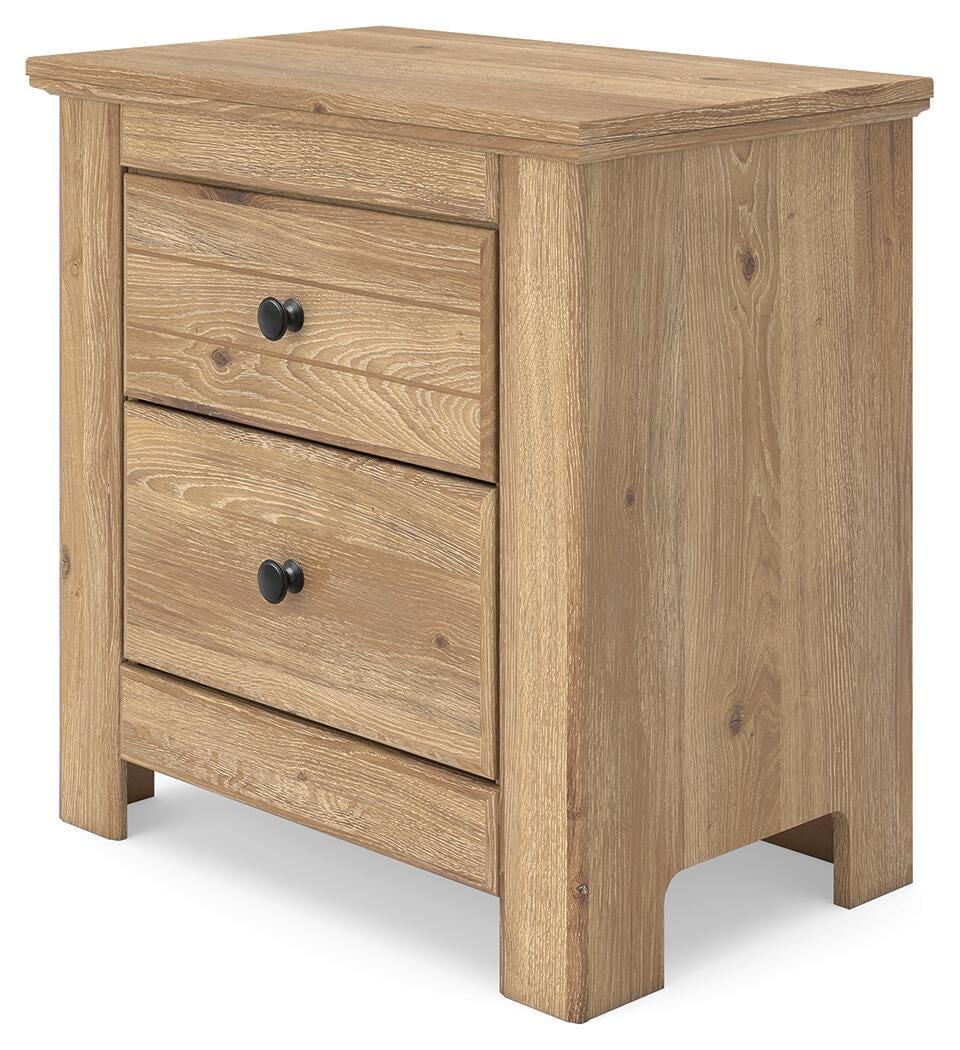Makidern King Panel Bed, Dresser, Mirror and 2 Nightstands
