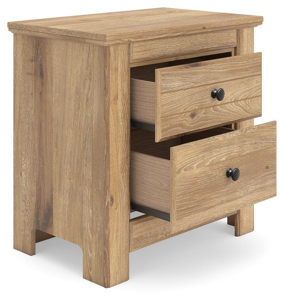 Makidern King Panel Bed, Dresser, Mirror and 2 Nightstands