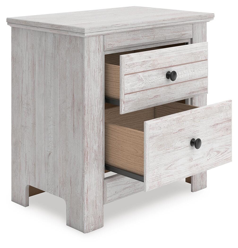 Makidern King Panel Bed, Dresser and Nightstand