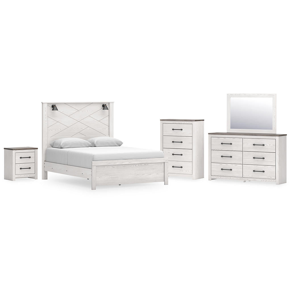 Gerridan Queen Panel Bed, Dresser, Mirror, Chest and Nightstand Signature Design by Ashley® Uncategorized