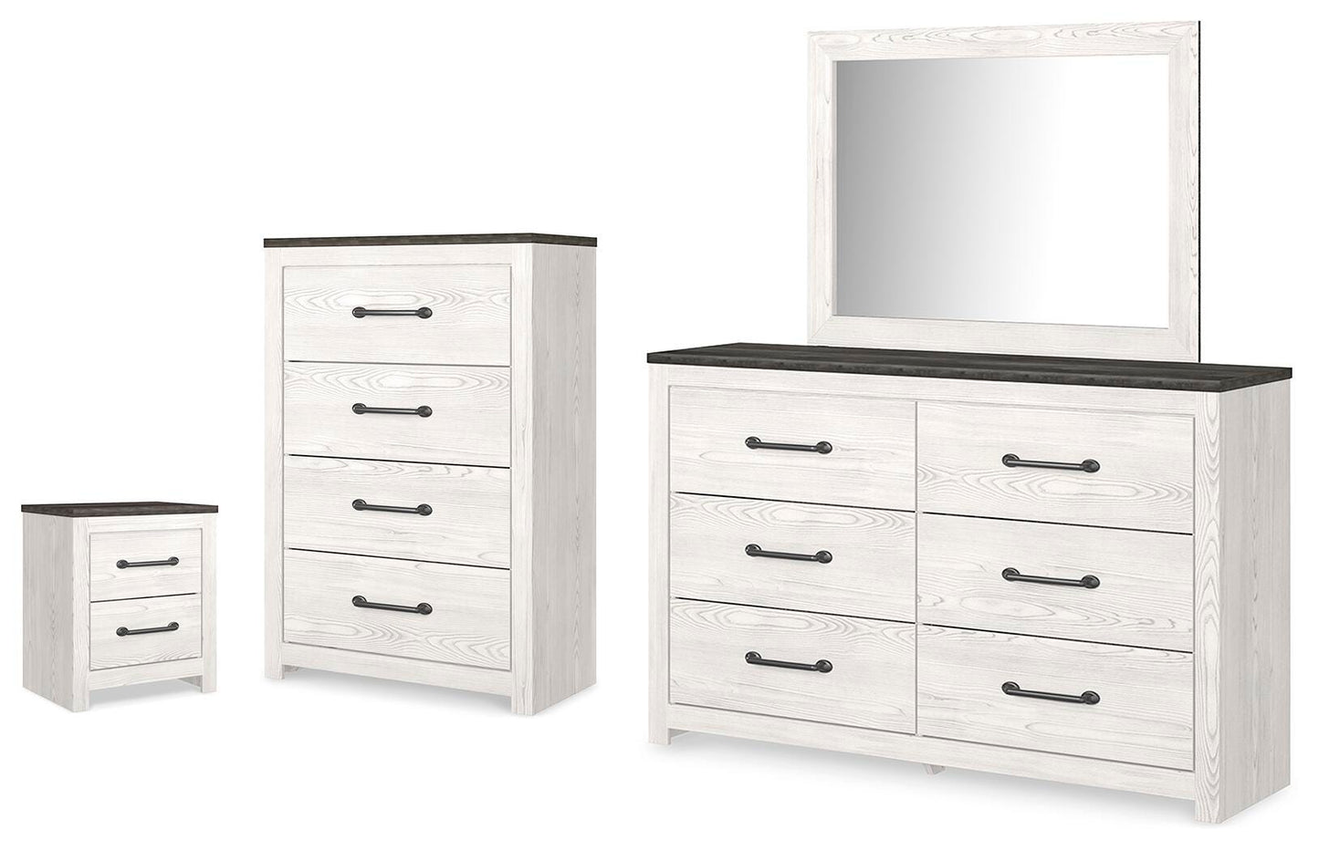Gerridan Dresser, Mirror, Chest and Nightstand — 4-Piece Set Signature Design by Ashley® Bedroom