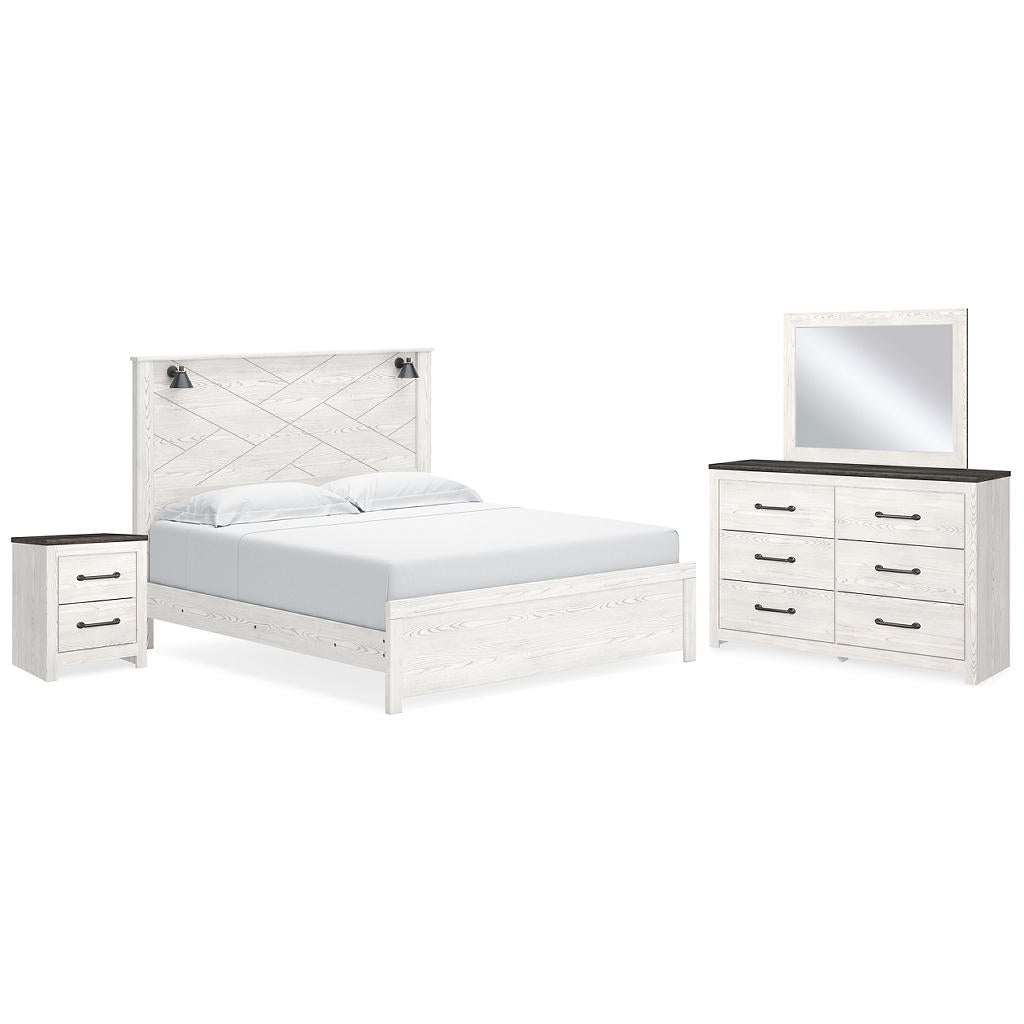 Gerridan King Panel Bed, Dresser, Mirror and Nightstand Signature Design by Ashley® Uncategorized