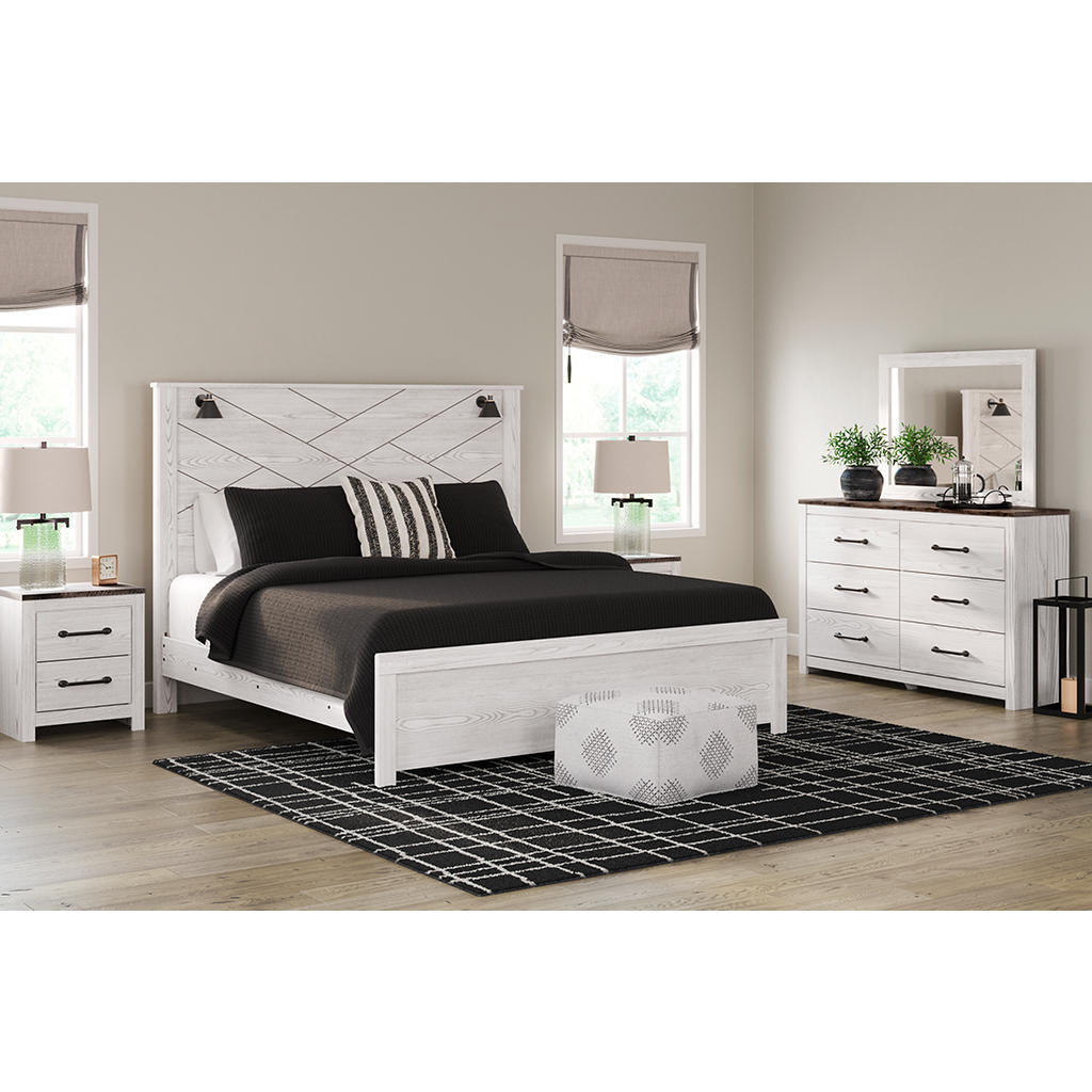 Gerridan King Panel Bed, Dresser, Mirror and Nightstand Signature Design by Ashley® Uncategorized