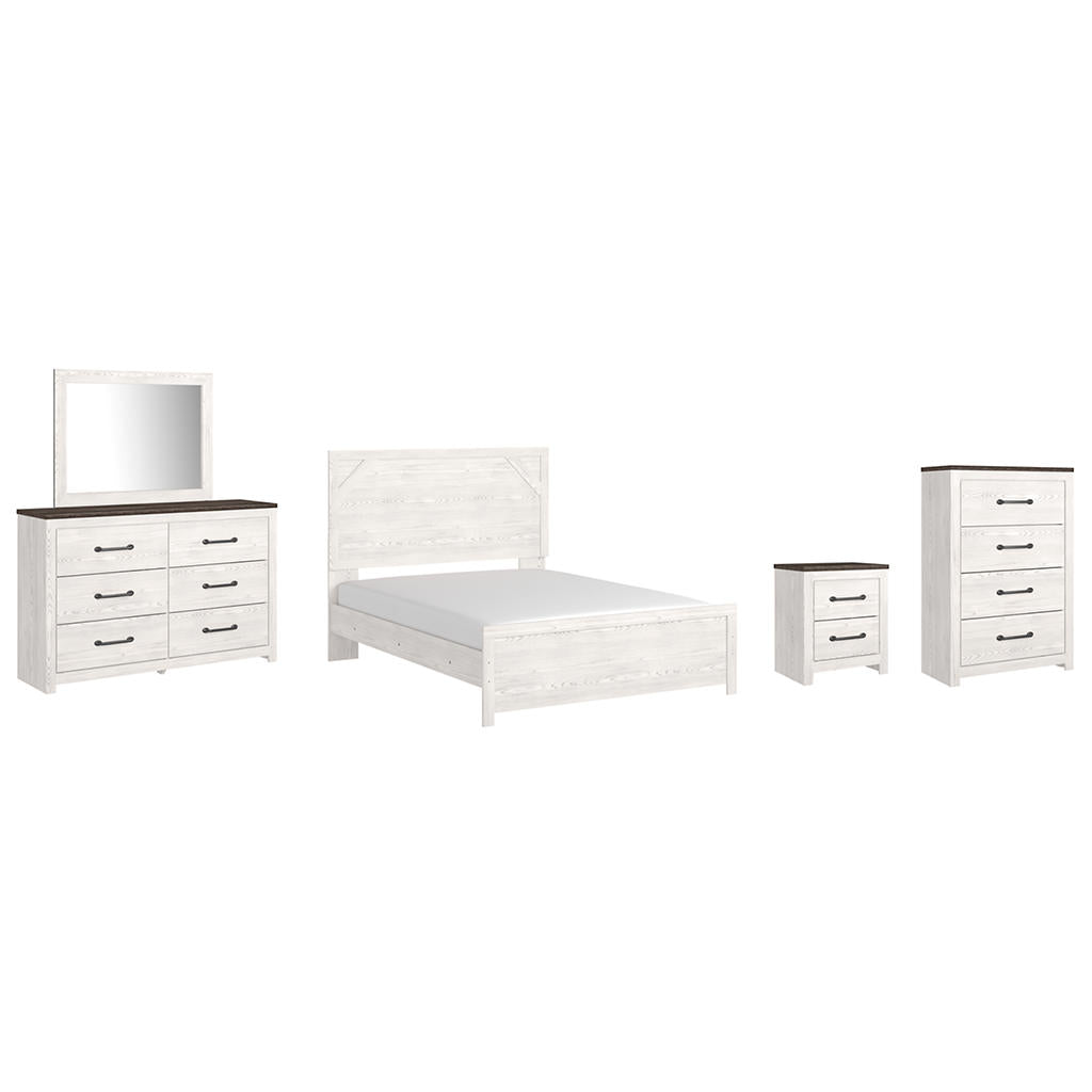 Gerridan Queen Panel Bed with Dresser and Mirror, Chest and Nightstand Signature Design by Ashley® Uncategorized