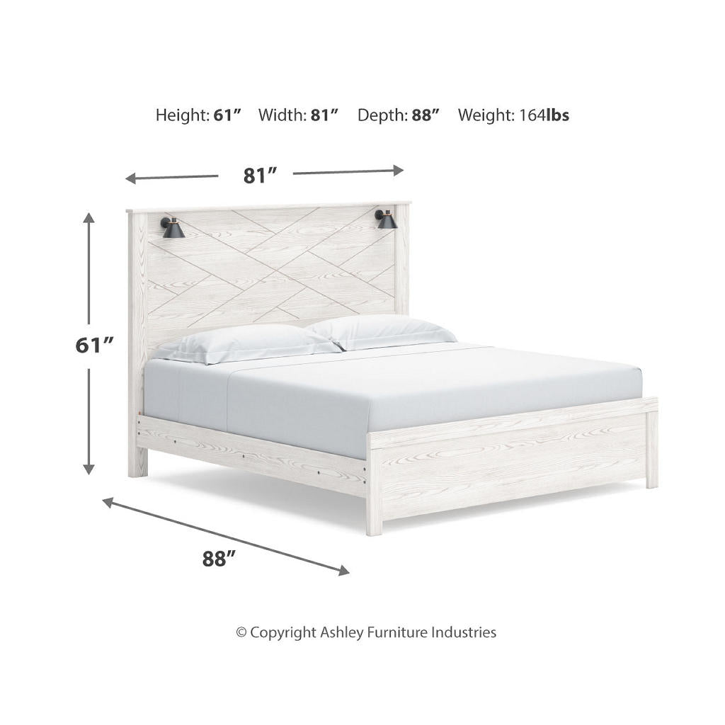 Gerridan King Panel Bed, Dresser, Mirror, Chest and 2 Nightstands Signature Design by Ashley® Uncategorized
