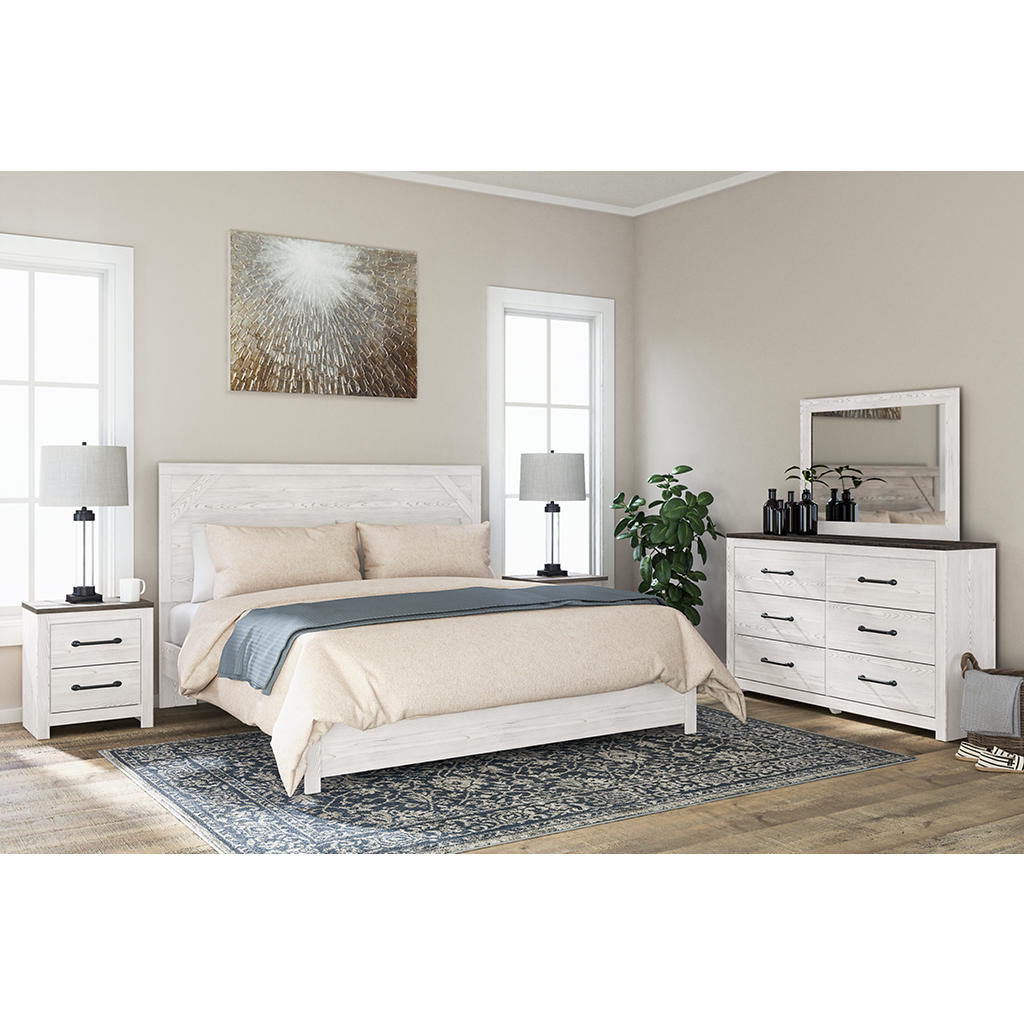 Gerridan King Panel Bed, Dresser, Mirror and 2 Nightstands Signature Design by Ashley® Uncategorized