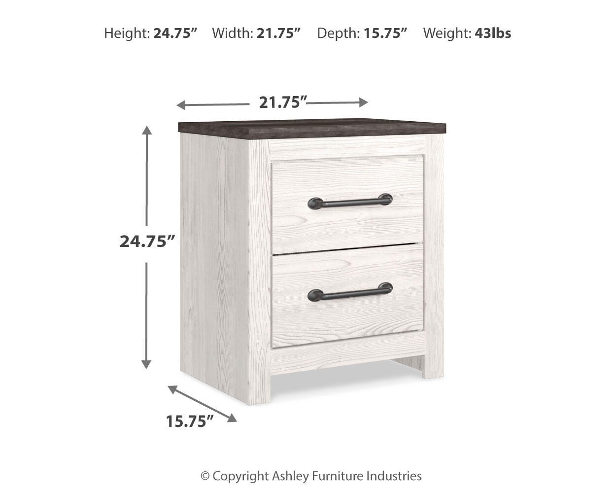 Gerridan Dresser, Mirror, Chest and Nightstand — 4-Piece Set Signature Design by Ashley® Bedroom