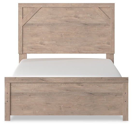 Senniberg Full Panel Bed, Dresser, Mirror and Nightstand