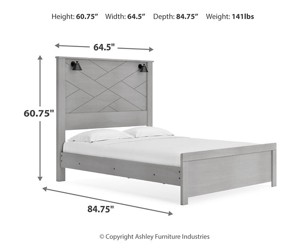 Cottonburg Queen Panel Bed, Dresser and Mirror