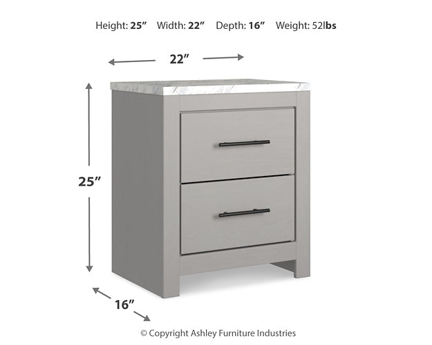 Cottonburg King Panel Bed, Dresser, Mirror and Nightstand