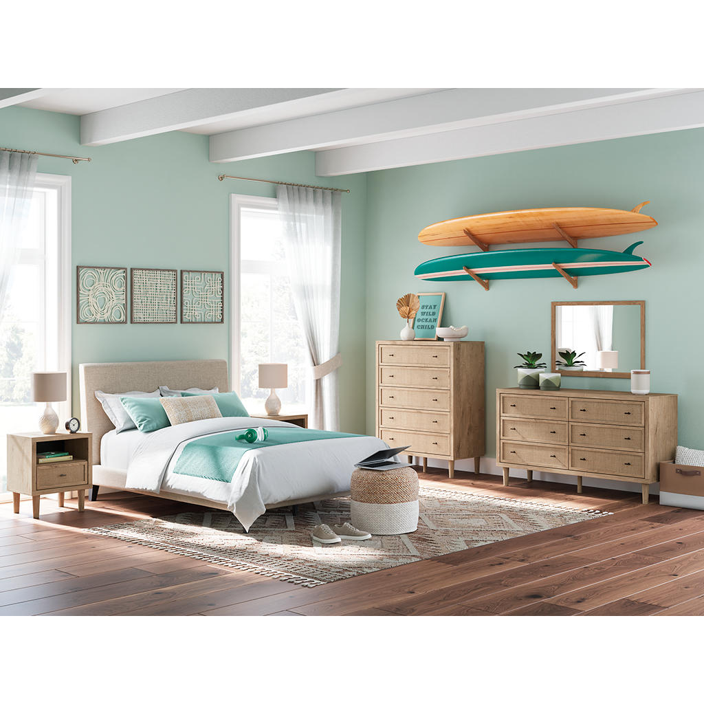 Cielden Full Upholstered Bed with Roll Slats Signature Design by Ashley® Beds