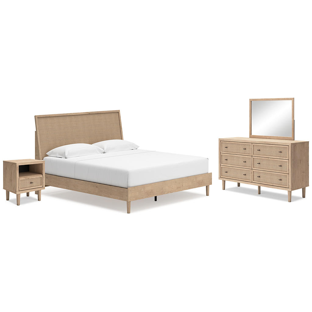 Cielden King Panel Bed, Dresser, Mirror and Nightstand Signature Design by Ashley® Uncategorized