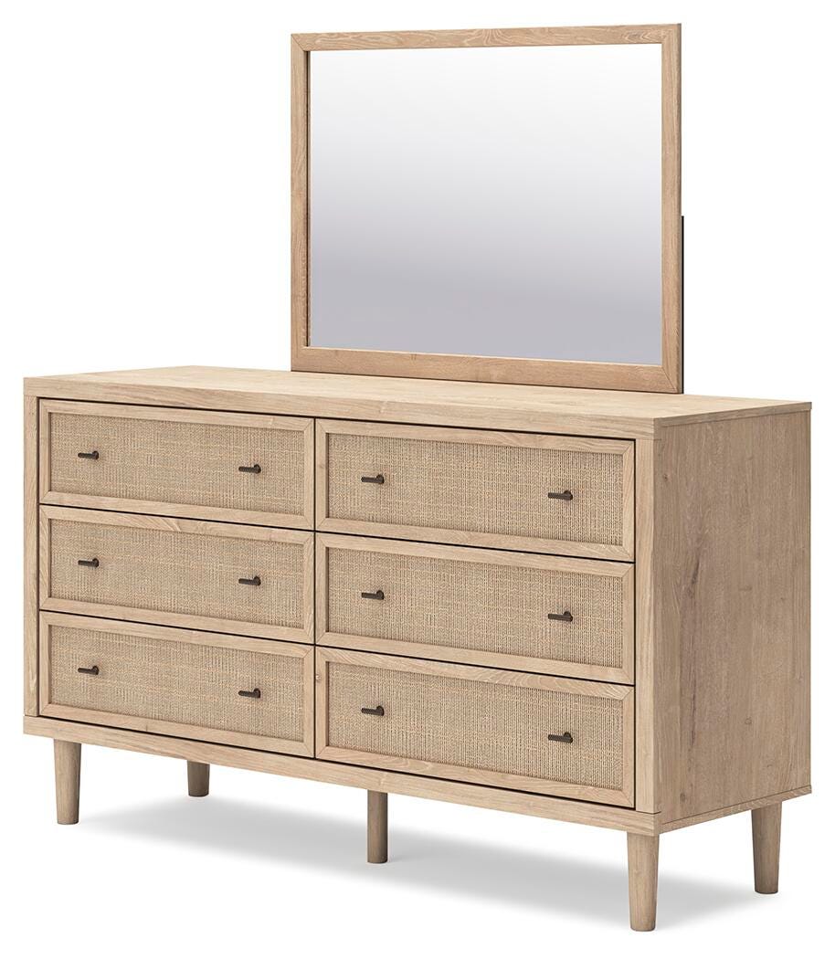 Cielden Queen Upholstered Bed, Dresser and Mirror — 3-Piece Signature Design by Ashley® Bedroom