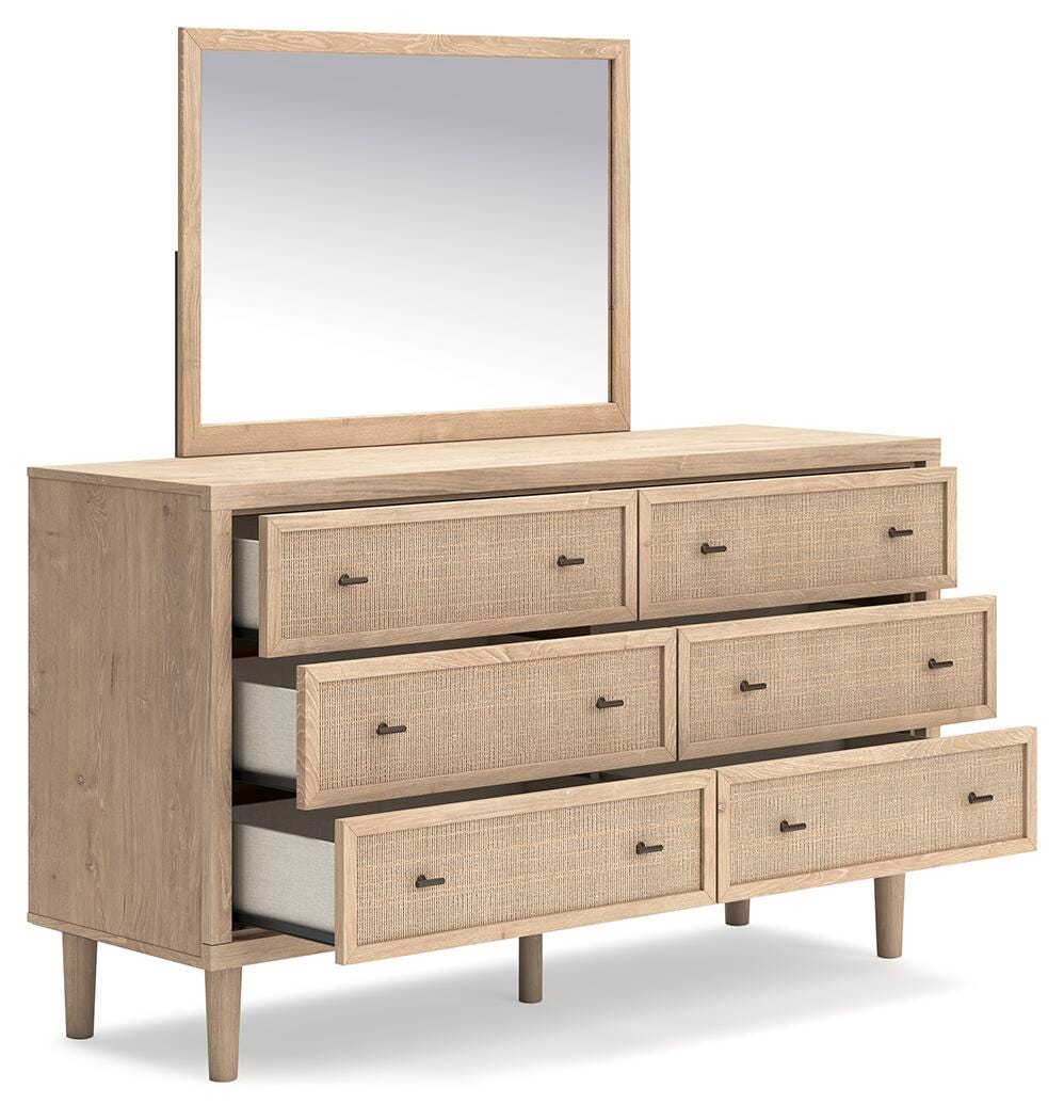 Cielden Queen Upholstered Bed, Dresser and Mirror — 3-Piece Signature Design by Ashley® Bedroom