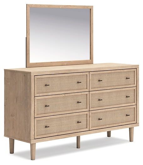 Cielden King Panel Bed, Dresser, Mirror and Nightstand