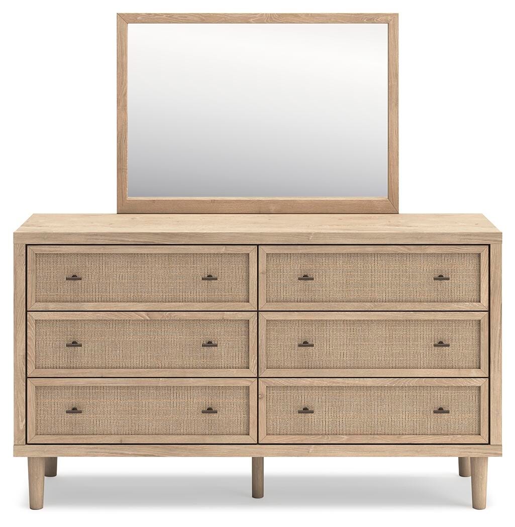 Cielden Queen Upholstered Bed, Dresser and Mirror — 3-Piece Signature Design by Ashley® Bedroom