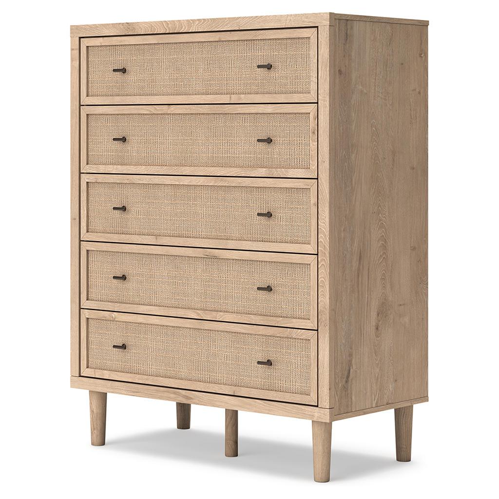 Cielden Chest of Drawers — Light Oak and Cane Signature Design by Ashley® Bedroom