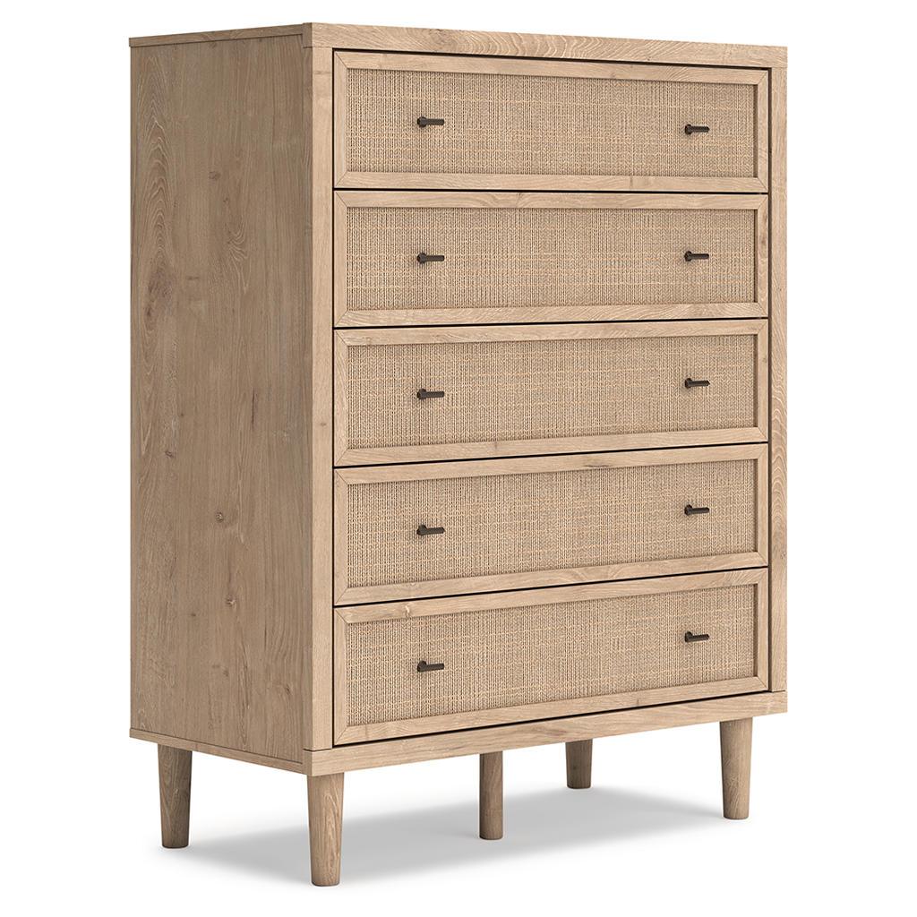Cielden Chest of Drawers — Light Oak and Cane Signature Design by Ashley® Bedroom