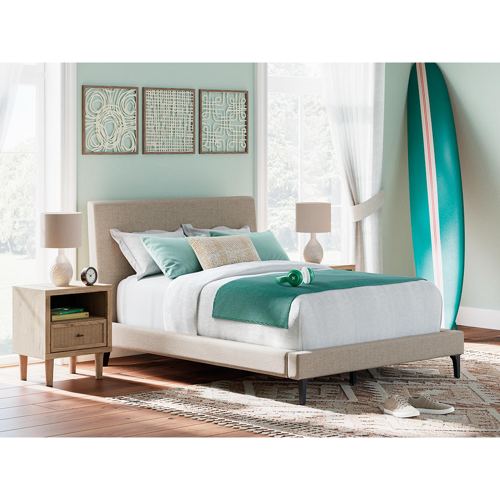 Cielden Full Upholstered Bed with Roll Slats Signature Design by Ashley® Beds