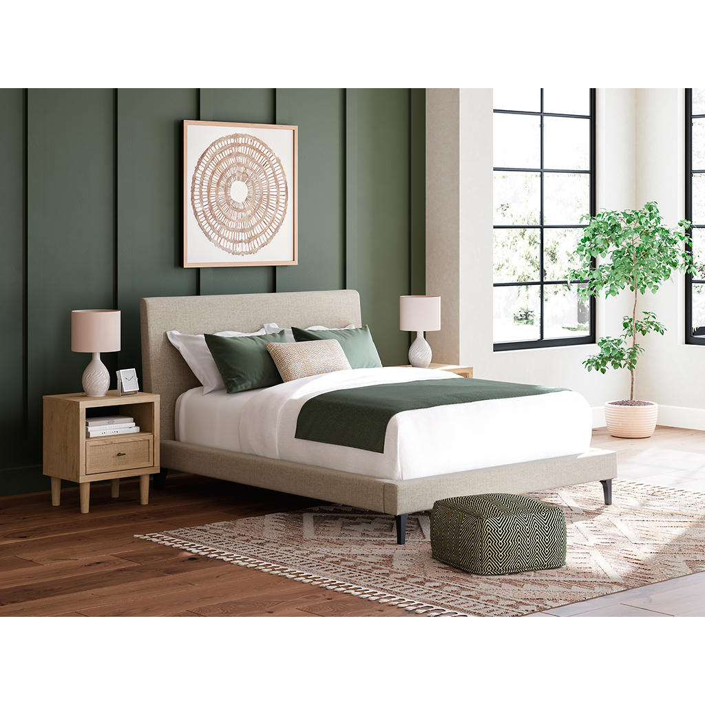 Cielden Queen Upholstered Bed with Roll Slats Signature Design by Ashley® Bedroom