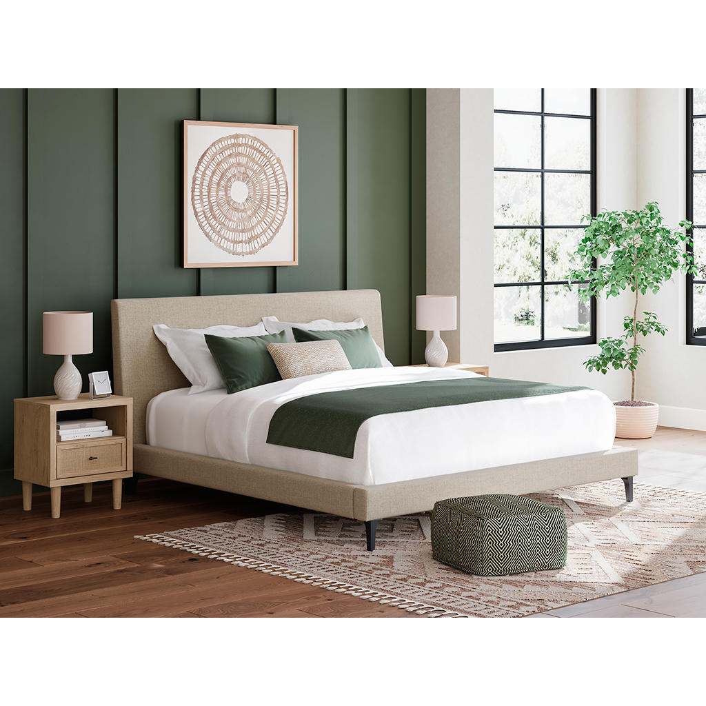 Cielden King Upholstered Bed with Roll Slats Signature Design by Ashley® Bedroom