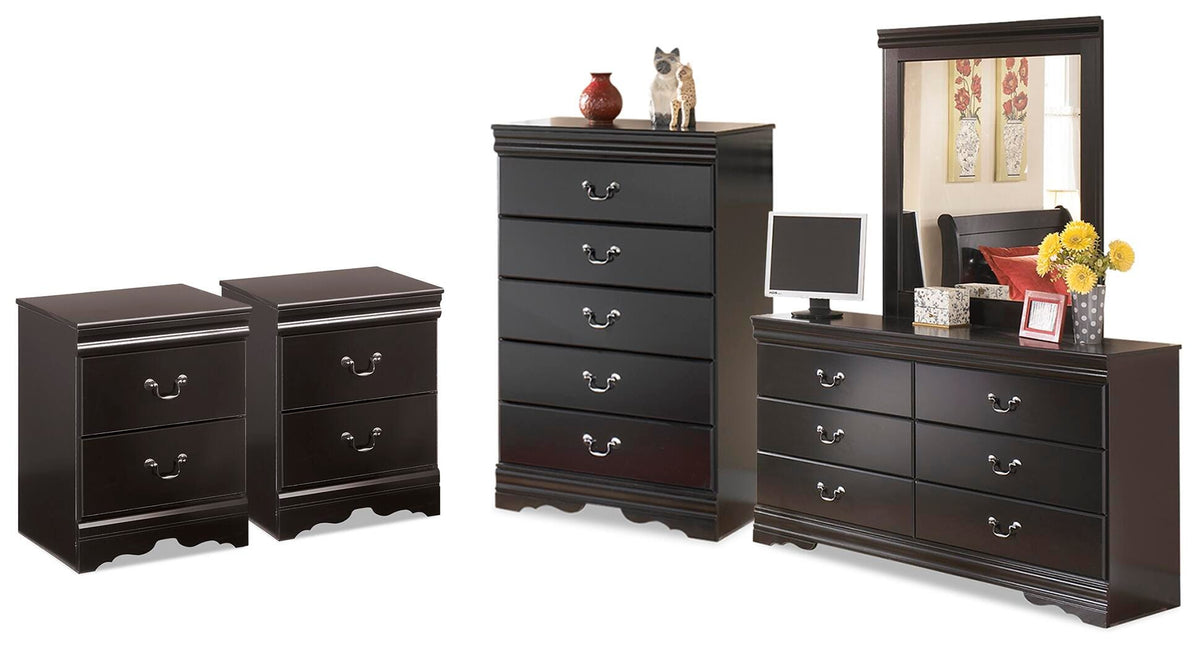 Huey Vineyard Dresser, Mirror, Chest and 2 Nightstands — 5-Piece Signature Design by Ashley® Bedroom