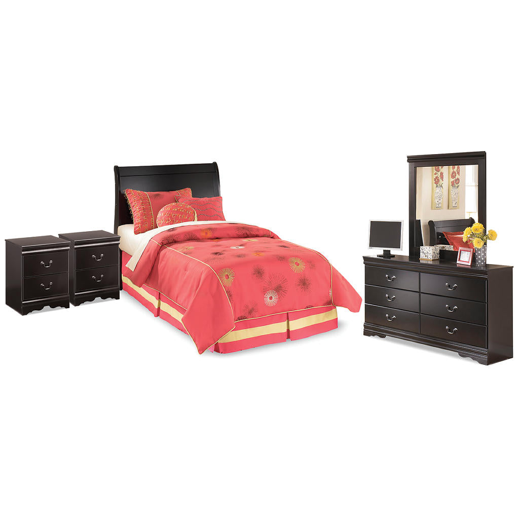 Huey Vineyard Twin Sleigh Headboard, Dresser, Mirror and 2 Nightstands Signature Design by Ashley® Uncategorized