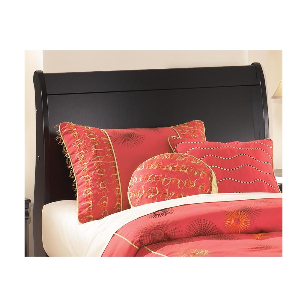 Huey Vineyard Twin Sleigh Headboard — Black Signature Design by Ashley® Headboards