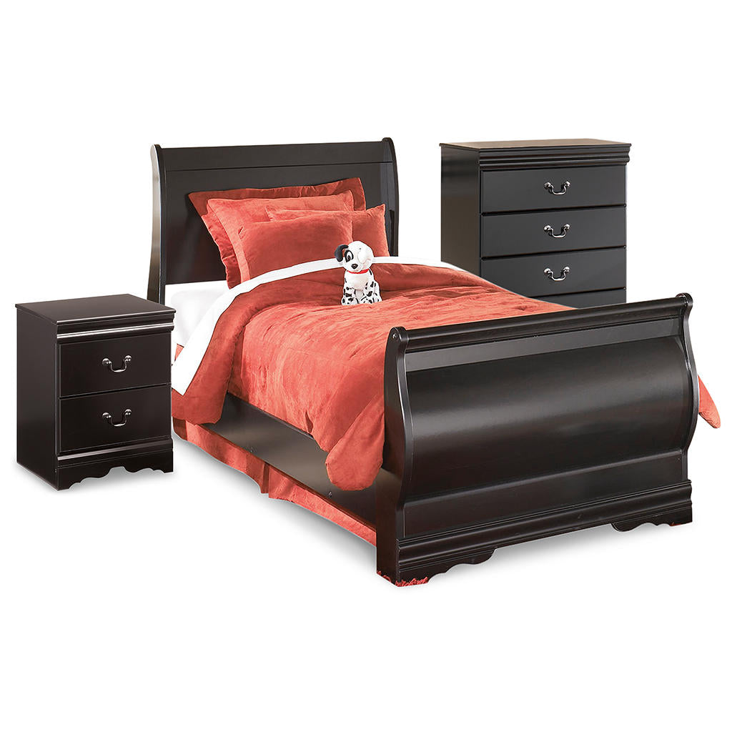 Huey Vineyard Twin Sleigh Bed with Chest of Drawers and Nightstand Signature Design by Ashley® Uncategorized