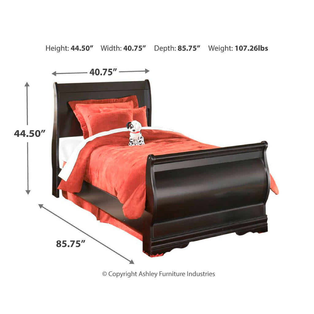 Huey Vineyard Twin Sleigh Bed with Chest of Drawers and Nightstand Signature Design by Ashley® Uncategorized