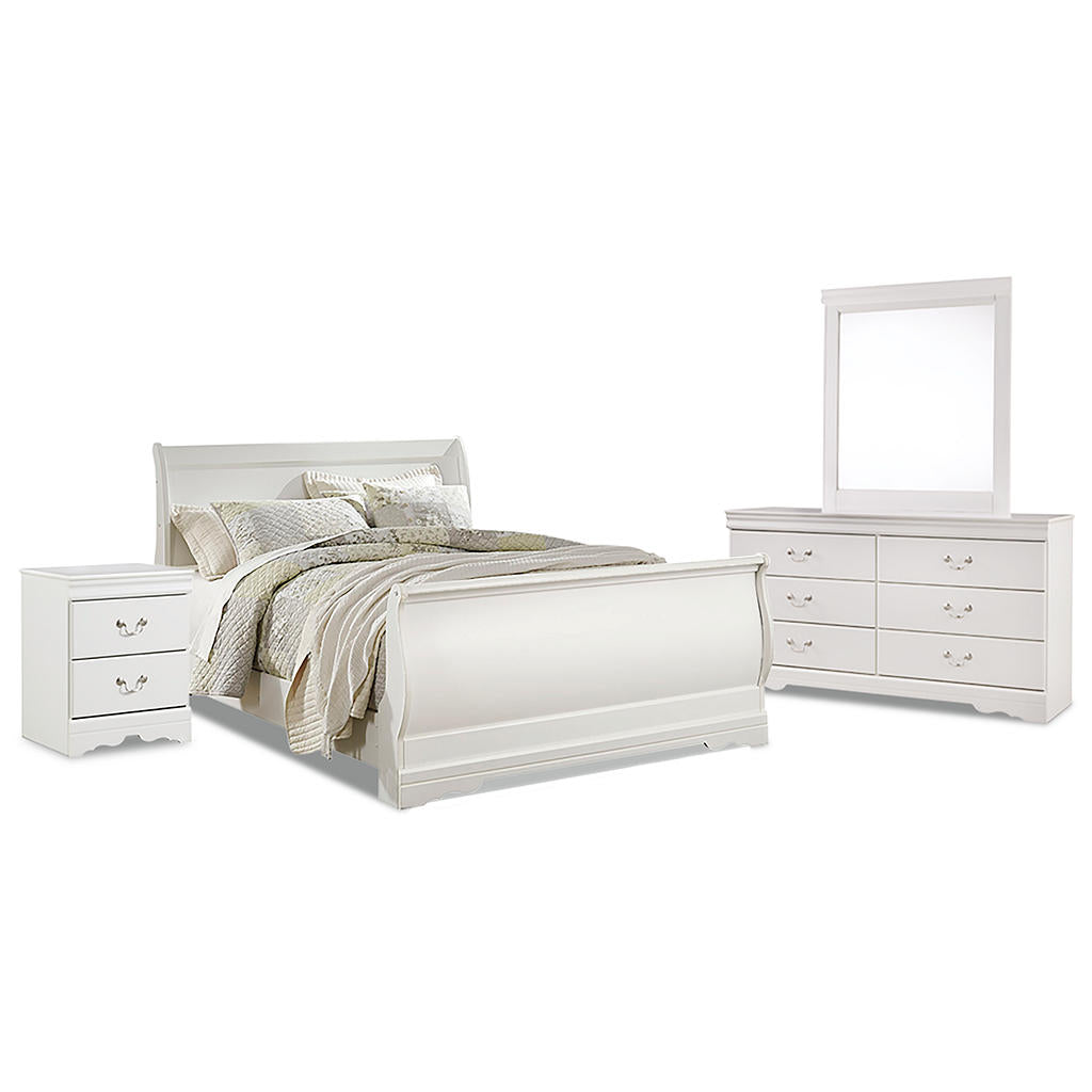 Anarasia Queen Bed, Dresser, Mirror and Nightstand — Classic Four Signature Design by Ashley® Uncategorized