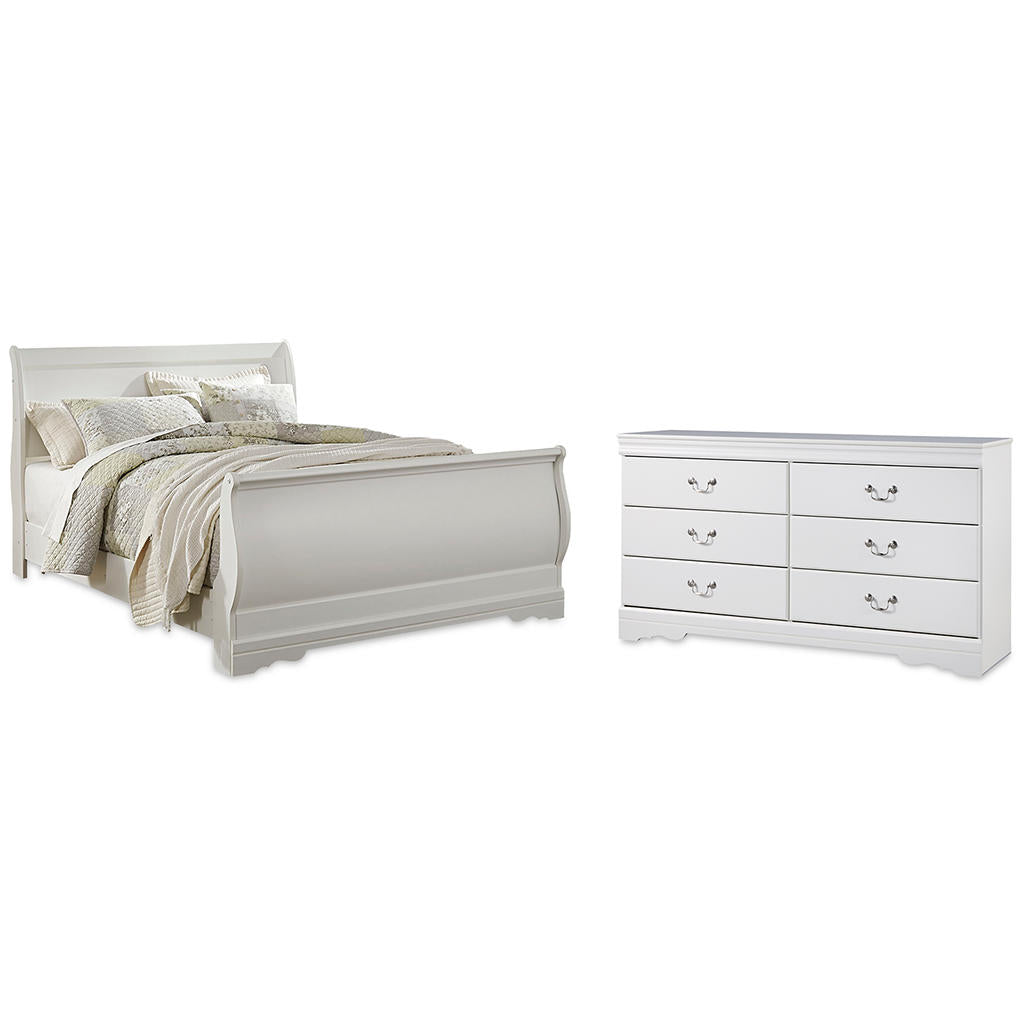 Anarasia Queen Sleigh Bed and Dresser Signature Design by Ashley® Uncategorized